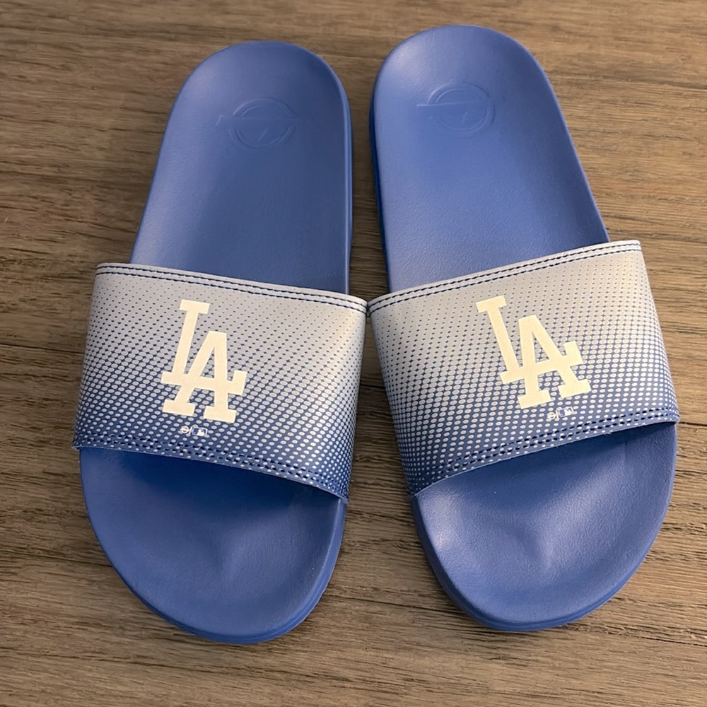 NEW [ISlide] Los Angeles Dodgers MLB Gradient Motto Slide Sandals Men’s Sz 7/8 - Picture 3 of 11